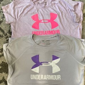 2 youth xl t-shirts under armor